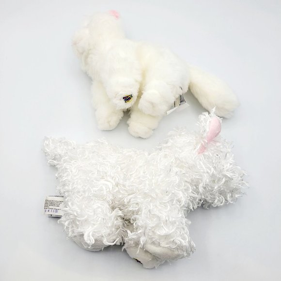 Webkinz Lil' Kinz White Persian Cat White Terrier Dog Puppy Small Plush No Code - Picture 5 of 11